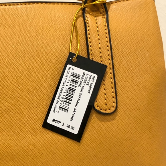 New Mustard BEBE Mini Satchel - Picture 5 of 5
